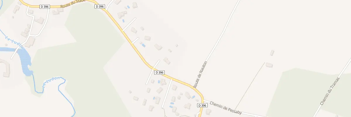 Plan du 190 Rte du Stade à Pujo-le-Plan