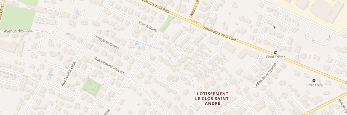 Plan du 1 Rue des Genêts à Pau