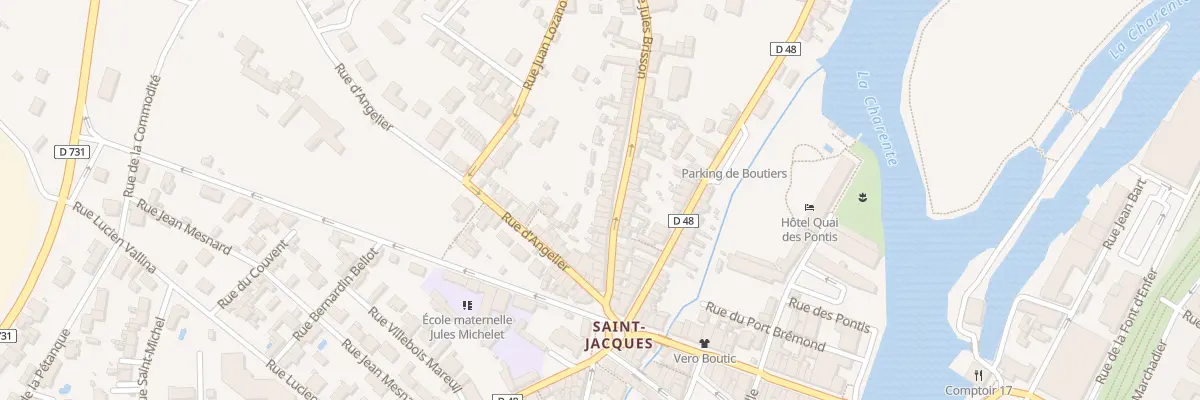 Plan du 31 Rue Jules Brisson à Cognac