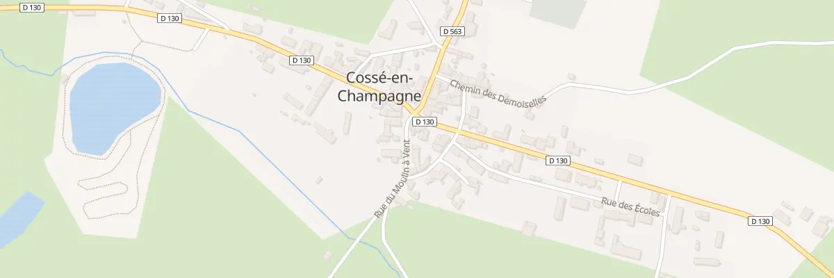 Plan du 4 Rue des Fours à Chaux à Cossé-en-Champagne