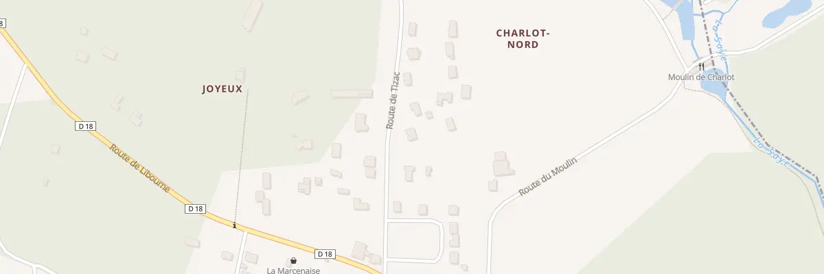 Plan du 5B Charlot-Nord à Marcenais