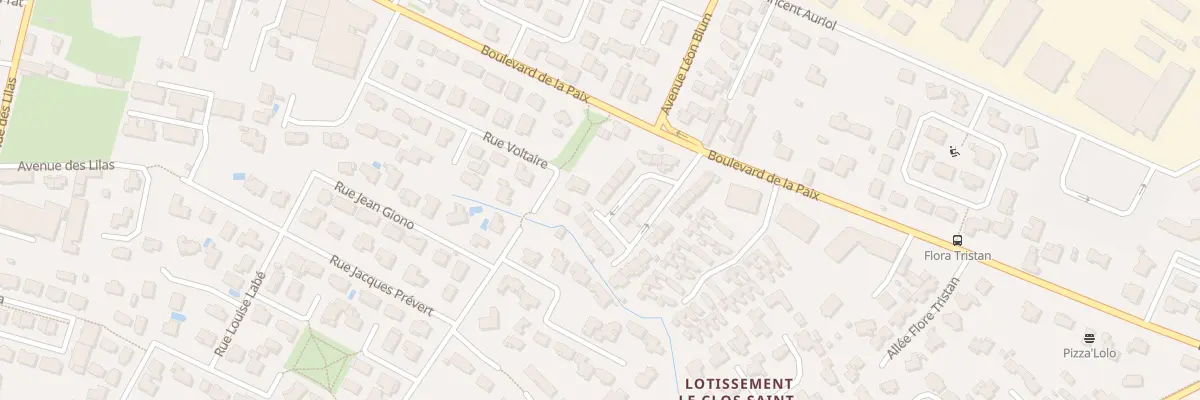 Plan du 11 Rue des Genêts à Pau