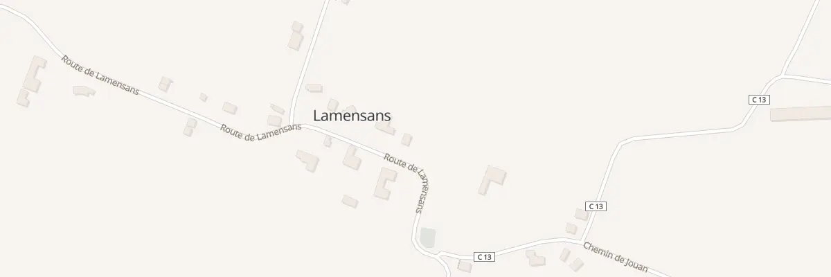 Plan du 2589 Rte de Lamensans à Bordères-et-Lamensans