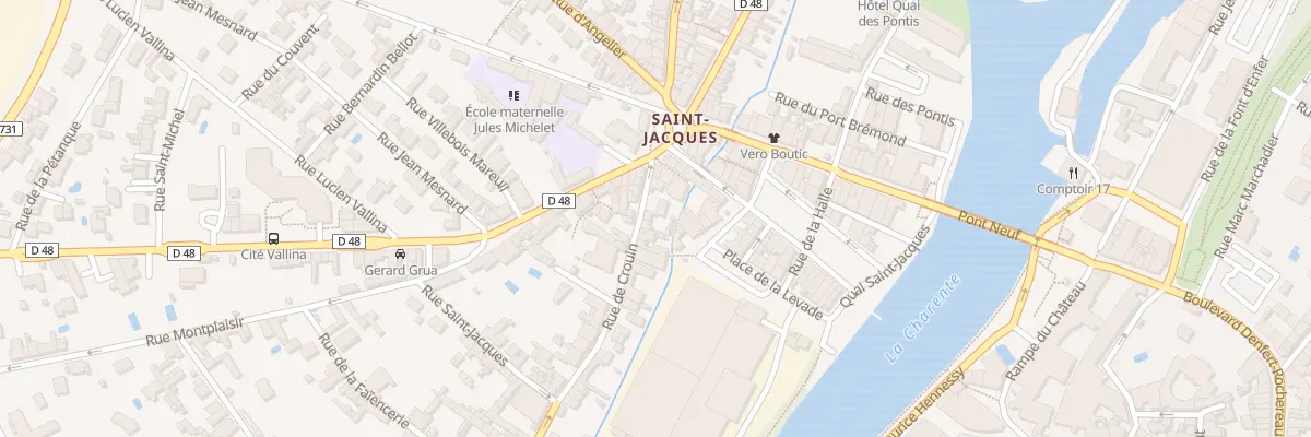 Plan du 9 Rue de Crouin à Cognac
