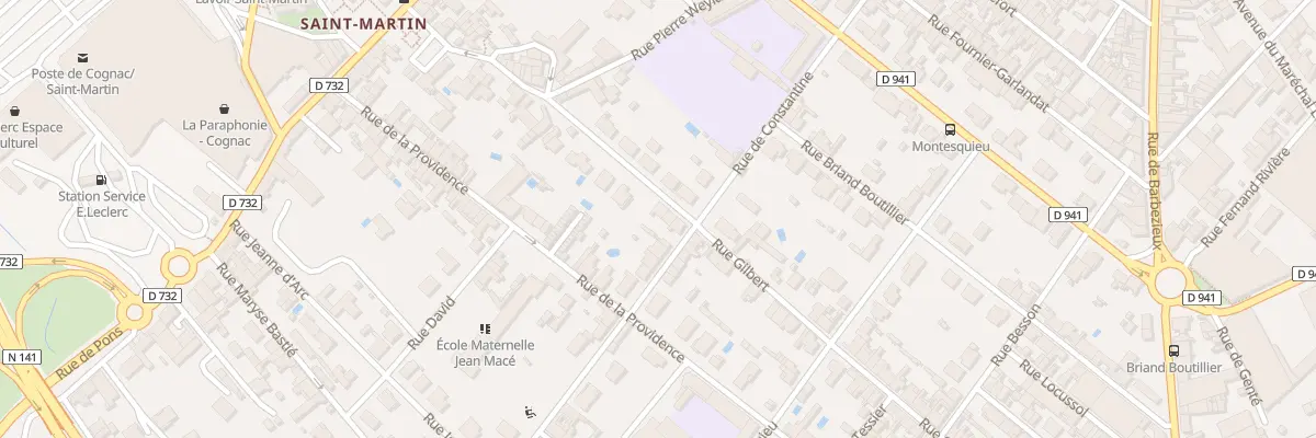 Plan du 22 Rue Gilbert à Cognac