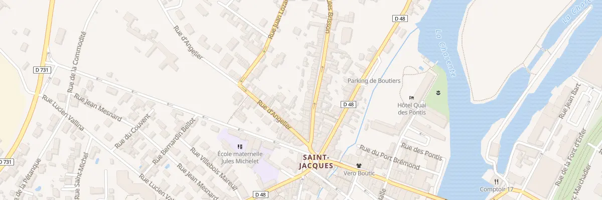 Plan du 27 Rue Jules Brisson à Cognac