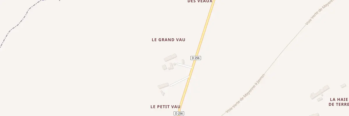 Plan du 2 Le Grand Veau à Loupfougères