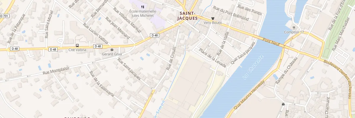 Plan du 25 Rue de Crouin à Cognac