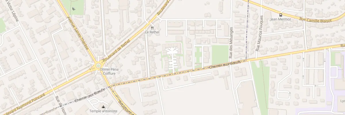 Plan du 3 All Lapèrouse à Caen