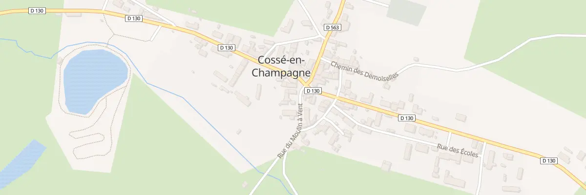 Plan du 8 Rue du Moulin à Vent à Cossé-en-Champagne