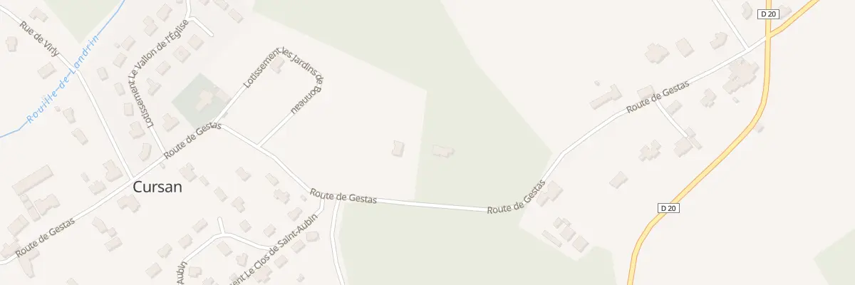 Plan du 48A Bonneau à Cursan