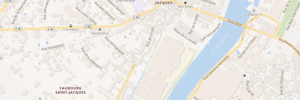 Plan du 35 Rue de Crouin à Cognac