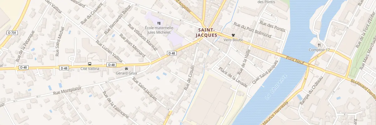 Plan du 16 Rue de Crouin à Cognac