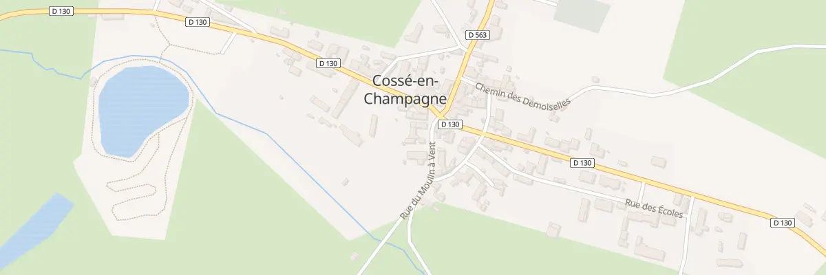 Plan du 8B Rue du Moulin à Vent à Cossé-en-Champagne