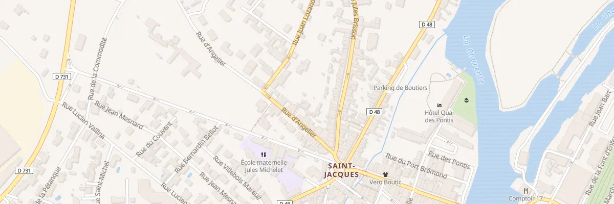 Plan du 34 Rue d’Angelier à Cognac