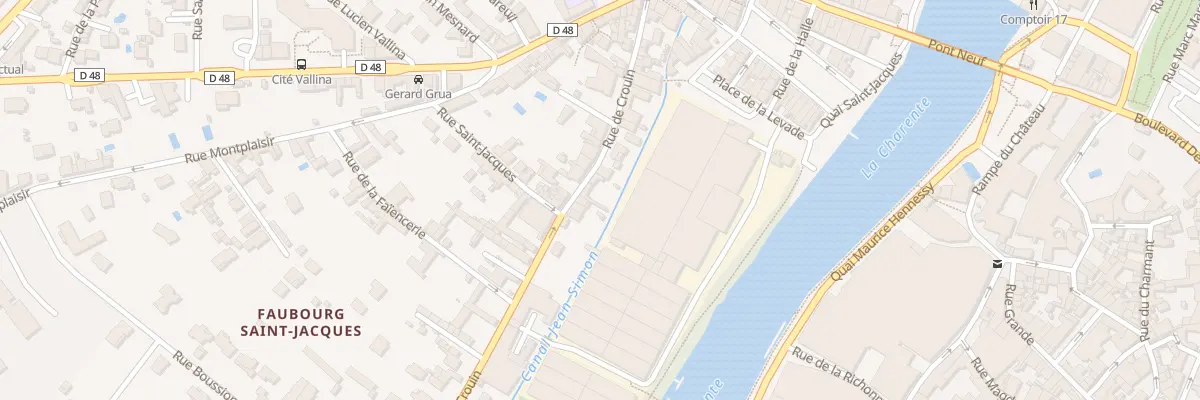Plan du 47 Rue de Crouin à Cognac