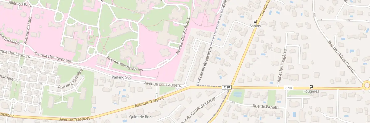 Plan du 9 Rue du Ham de Trespoey à Pau