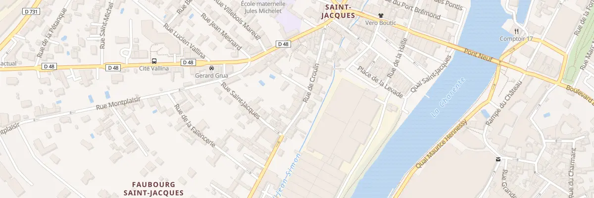 Plan du 62 Rue de Crouin à Cognac
