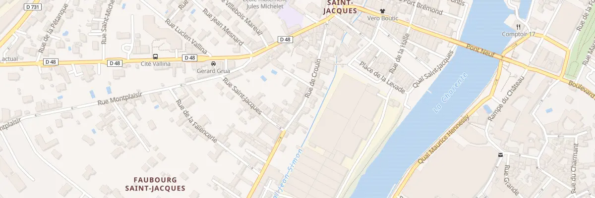 Plan du 64 Rue de Crouin à Cognac