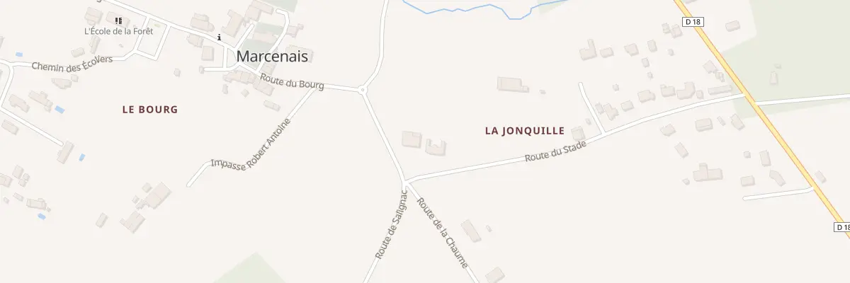 Plan du 54 La Jonquille à Marcenais