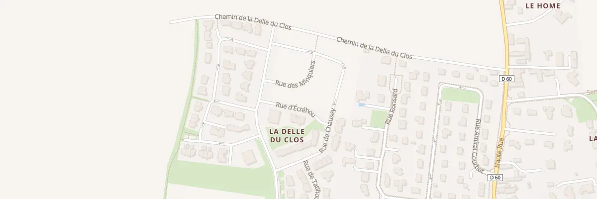 Plan du 5 Rue des Minquiers à Biéville-Beuville