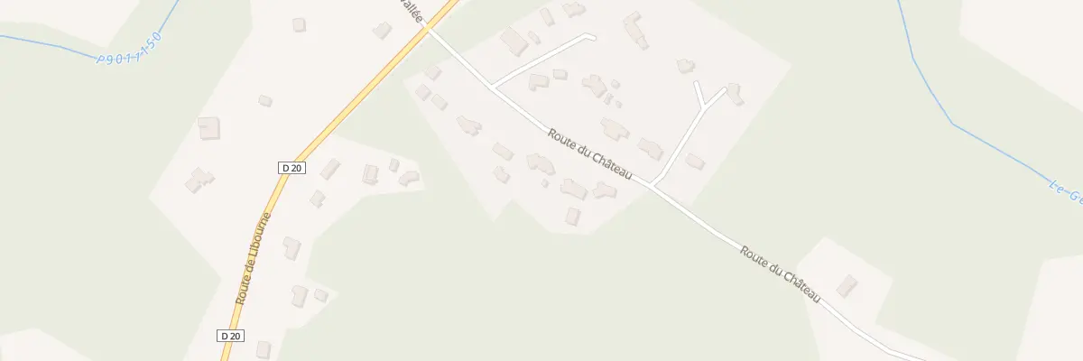 Plan du 7B Rte du Château à Cursan
