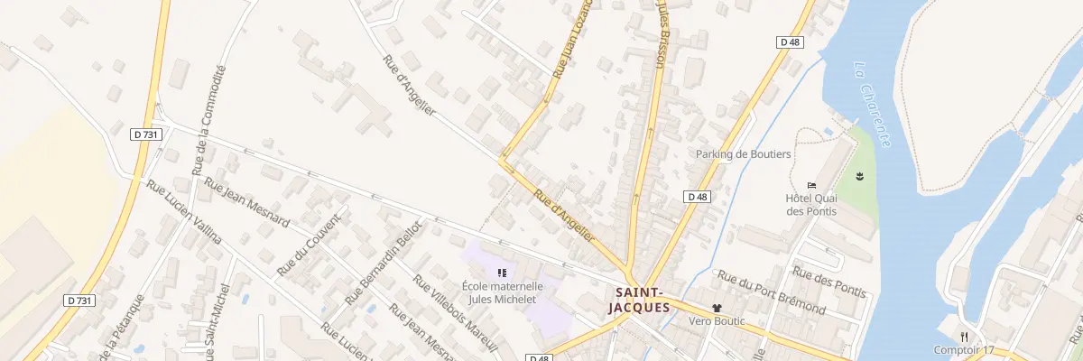 Plan du 50 Rue d’Angelier à Cognac