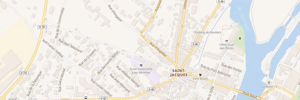 Plan du 25 Rue d’Angelier à Cognac