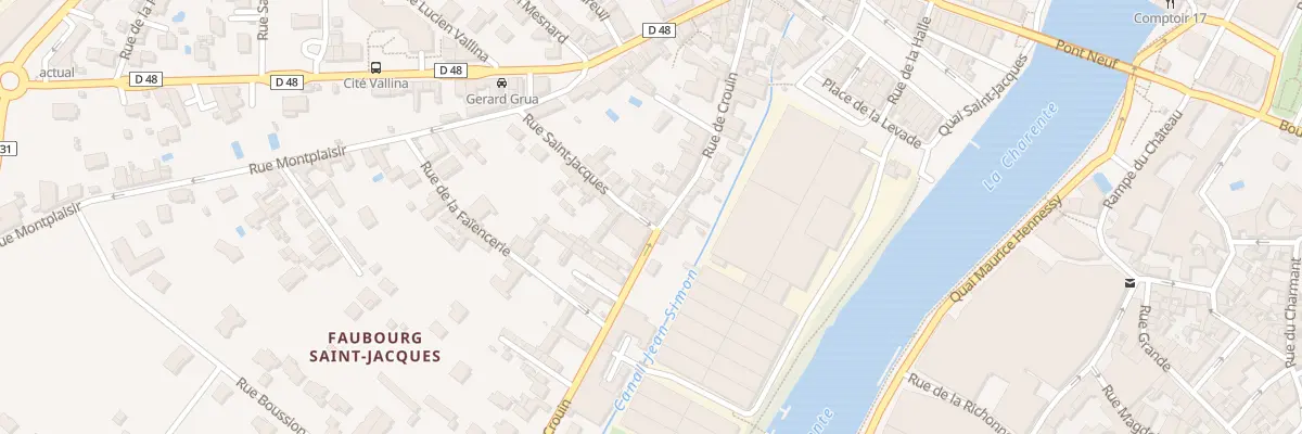 Plan du 80 Rue de Crouin à Cognac