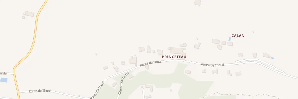 Plan du 1094 Rte de Thouil à Villegouge