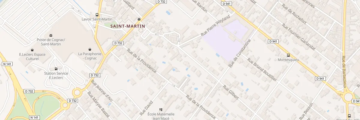 Plan du 4 Rue Gilbert à Cognac