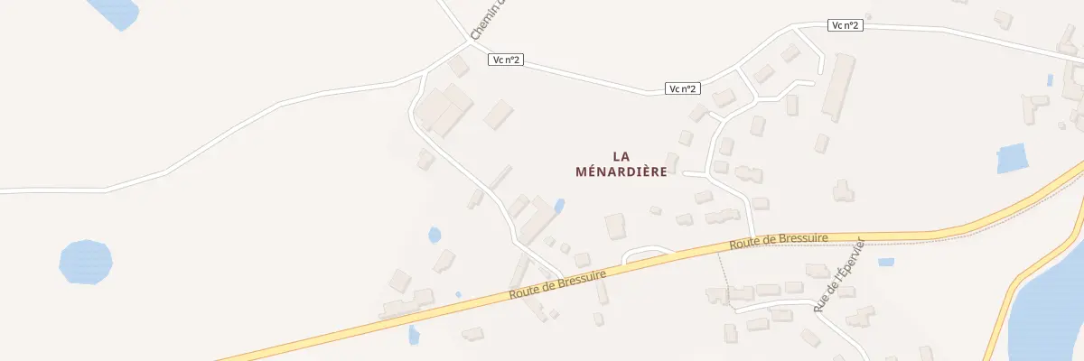 Plan du 40 Rte de Bressuire à Geay