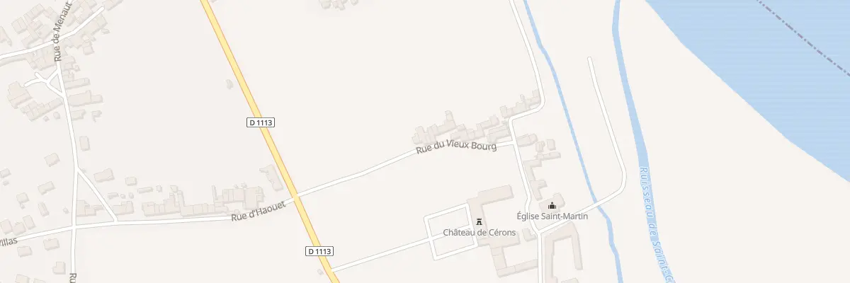 Plan du 24 Le Bourg à Cérons