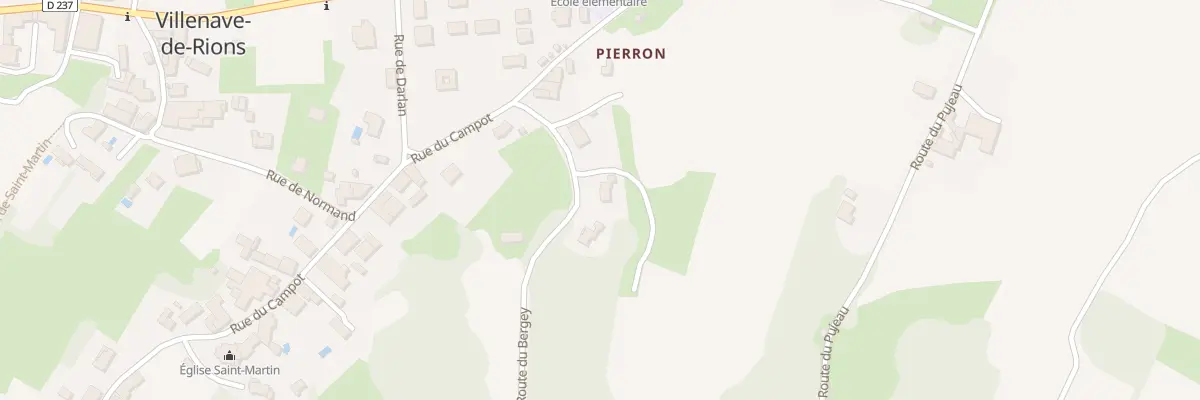 Plan du 335 Au Pujeau à Villenave-de-Rions