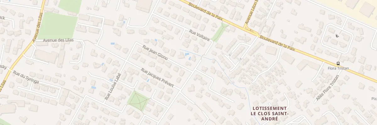 Plan du 2 Rue Jean Giono à Pau