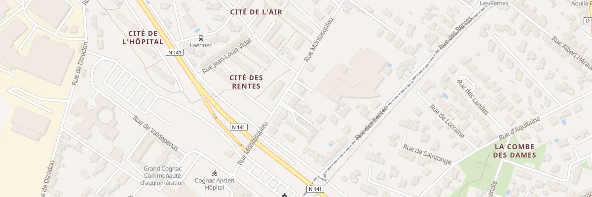 Plan du 59 Rue Montesquieu à Cognac