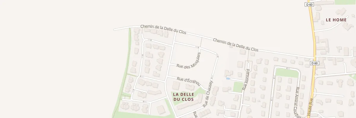 Plan du 6 Rue des Minquiers à Biéville-Beuville