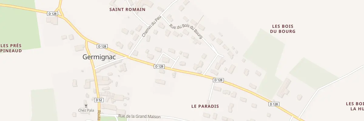 Plan du 9 All des Thuyas à Germignac
