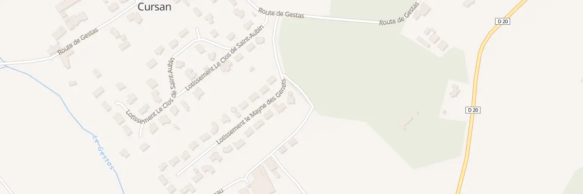 Plan du 25 Lot Le Mayne du Genet à Cursan