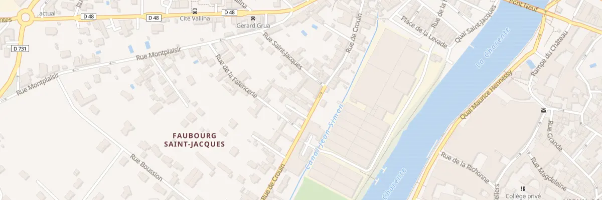 Plan du 90 Rue de Crouin à Cognac