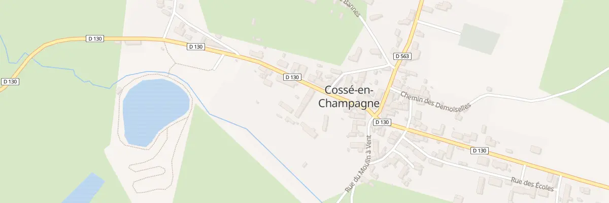 Plan du 11 Rte de Plaisance à Cossé-en-Champagne