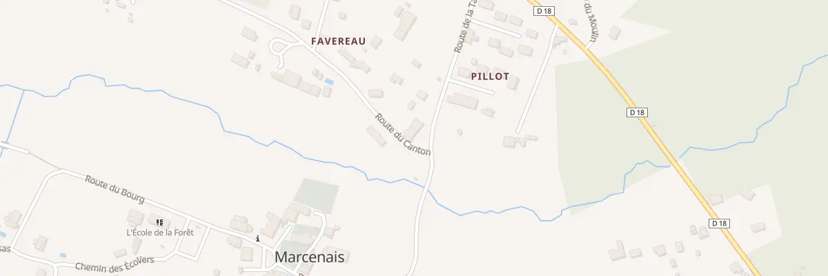 Plan du 88 Favereau à Marcenais