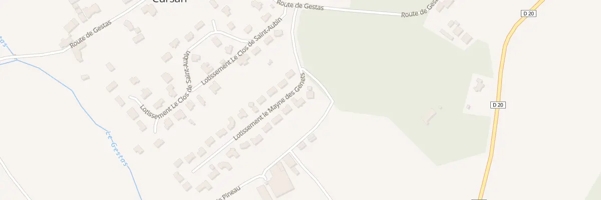 Plan du 24 Lot Le Mayne du Genet à Cursan