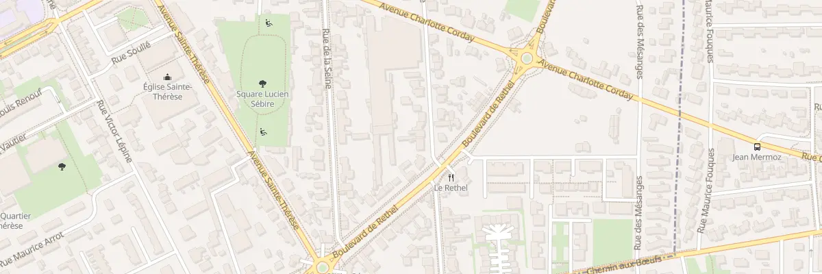 Plan du 50 Rue de la Marne à Caen