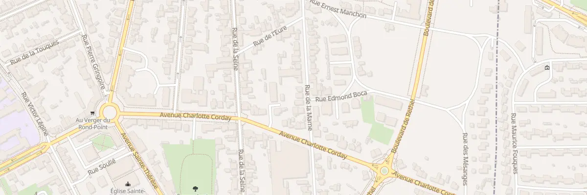 Plan du 24 Rue de la Marne à Caen