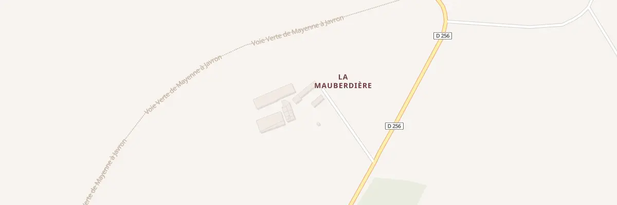 Plan du 1 La Mauberdiere à Loupfougères