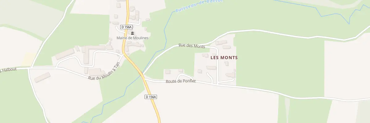 Plan du 9 Rte de Ponflet à Moulines