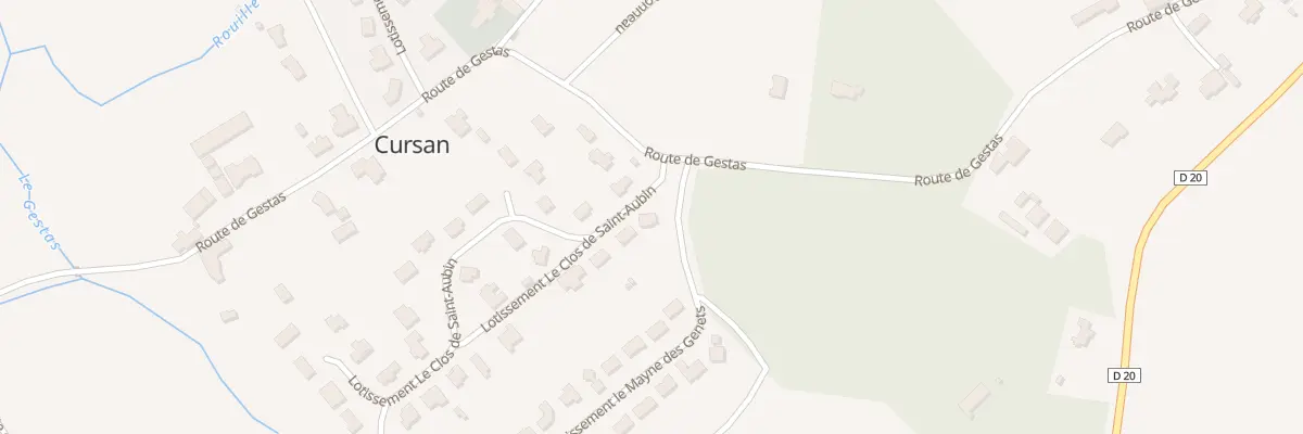 Plan du 5 Lot Le Clos de St Aubin à Cursan