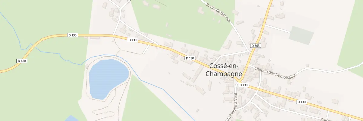 Plan du 15 Rte de Plaisance à Cossé-en-Champagne