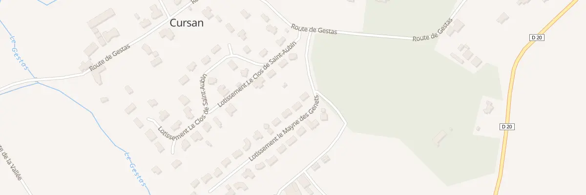 Plan du 2 Lot Le Mayne du Genet à Cursan